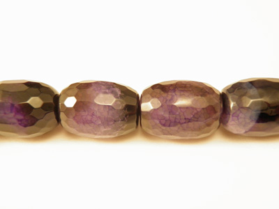 agate necklace faceted 13x18mm