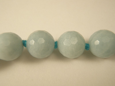 amazonite necklace 10/45, faceted
