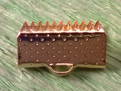 bandcrimp 13mm, metal-gold color