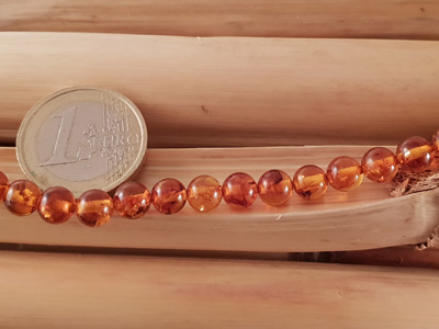 amber necklace 6mm