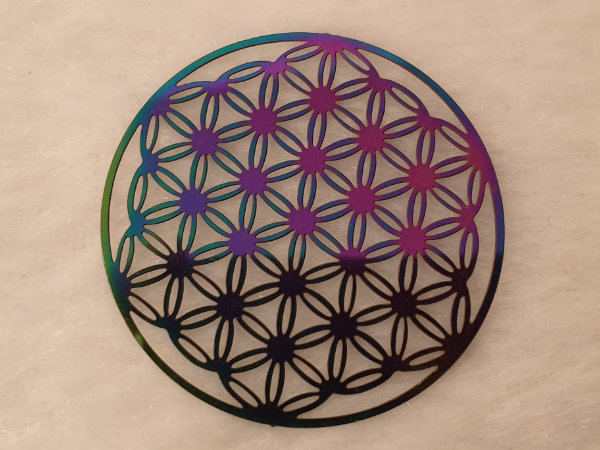 flower of life 40mm, stainless steel