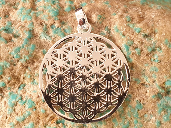 flower of life 30mm, silver