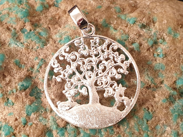 tree of life 25mm, silver