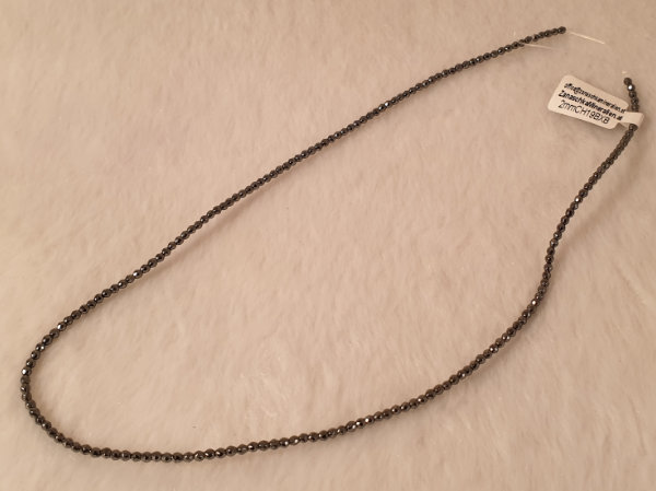 hematite necklace 2mm faceted