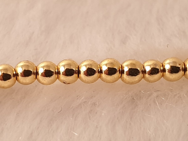 Blutsteinkette Gold (Hmatit) 2mm