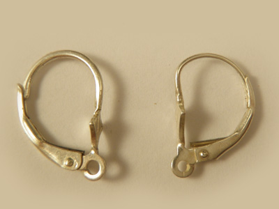 2 pcs earring 10x16mm, silver
