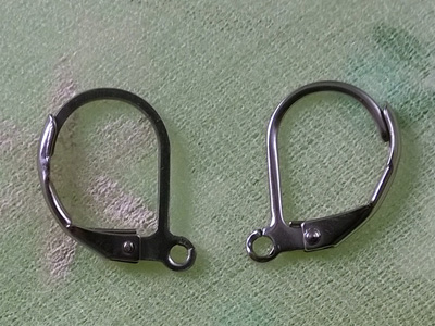 earring 10x14mm (2 pcs), stainless steel