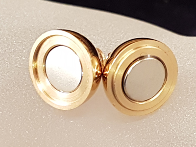 magnetic clasp 14mm stainless steel golden color