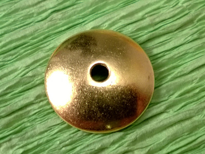 end cap 13mm, brass gold color