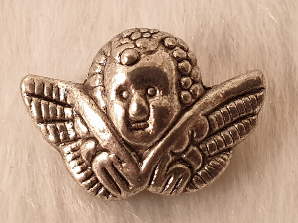 finding, angel 19mm, metal antik