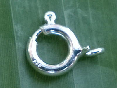 clasp 8mm silver