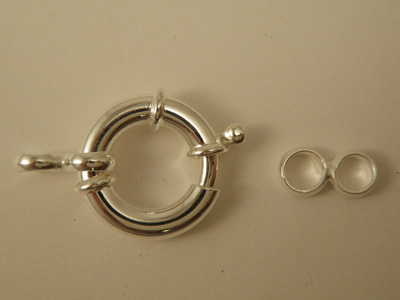 clasp 18mm silver