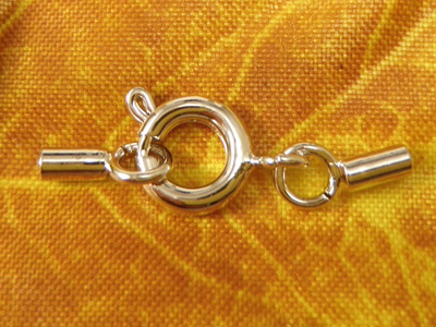 claspset cord 1.5mm, brass rhodium plated