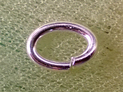 jumpring 6x4mm, silver