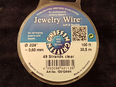 Jewelry Wire 0.60mm/30.5m/49str