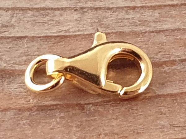 clasp 9mm silver goldplated