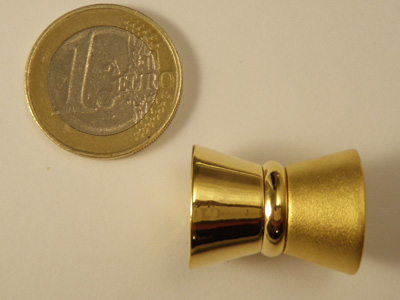 Magnetschliesse 16x22mm Silber vergoldet