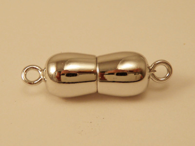 magnetic clasp 7*23mm rhodium plated