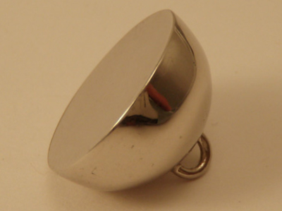 Magnetschliesse 16mm rhodiniert, geschlossen