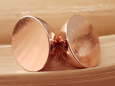 magnetic clasp 14mm rosegold color, closed
