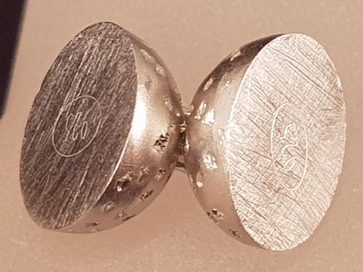 Magnetschliesse 12mm Stardust, Silber rhodiniert, geschlossen