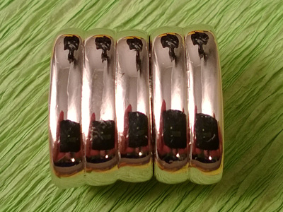 Magnetschliesse 18x18mm rhodiniert