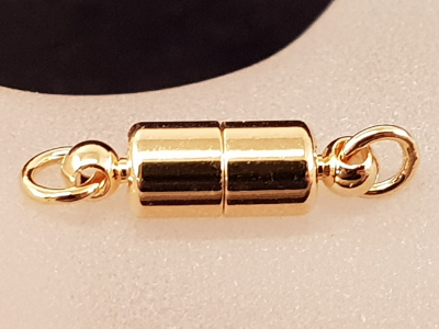 magnetic clasp 5x16mm gold plated, glued