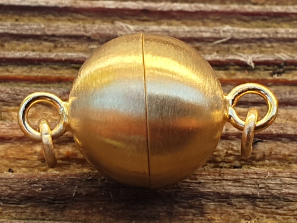 magnetic clasp 10mm 14K 585 GOLD, closed magnetic clasp 10mm 14K 585 GOLD, closed