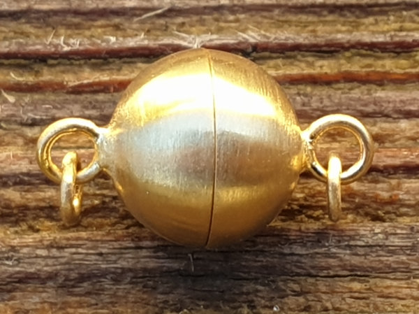 magnetic clasp 8mm 14K 585 GOLD, closed magnetic clasp 8mm 14K 585 GOLD, closed