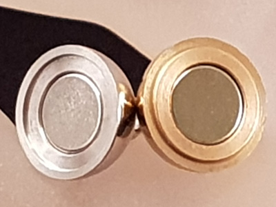 Magnetschliesse 12mm Edelstahl bicolor