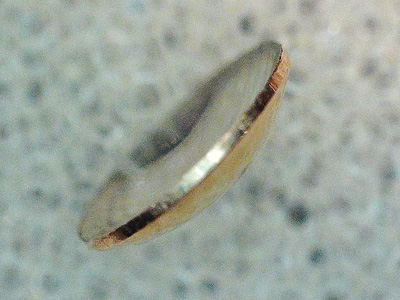 finding, cap 4mm, goldfilled