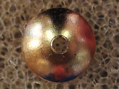 finding, cap 4mm, goldfilled