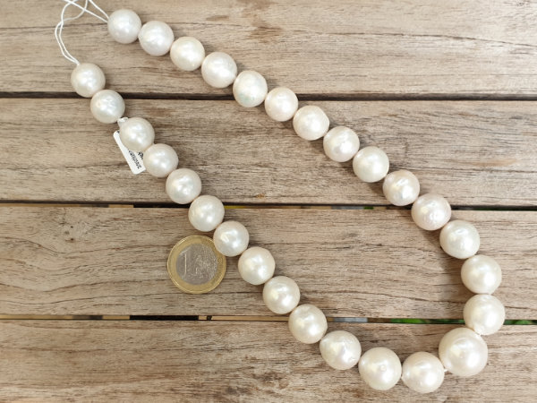 pearl necklace strand XL 13.5-18mm