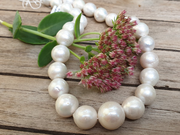 pearl necklace strand XL 13.5-18mm