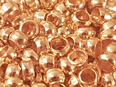crimping bead 1.5mm, gold plated, 200 pcs