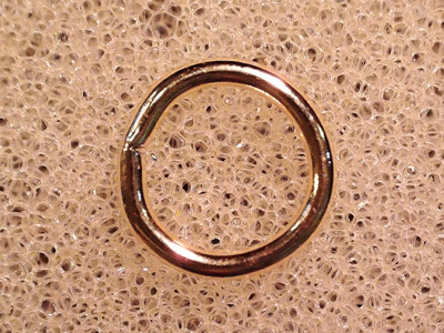 ring, 6mm closed, goldfilled
