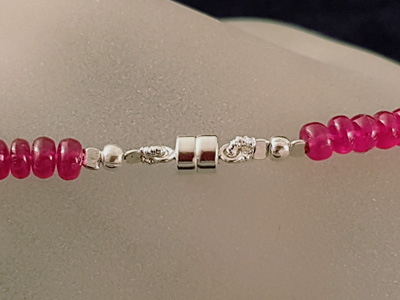 ruby necklace 4-5mm/45cm