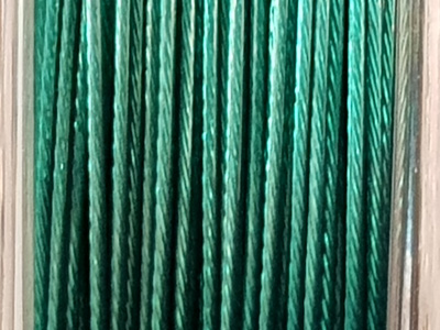 bead stringing wire 0.45mm/25m/7str green