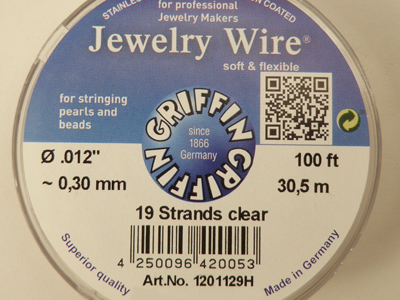 Jewelry Wire 0.30mm/30.5m/19str