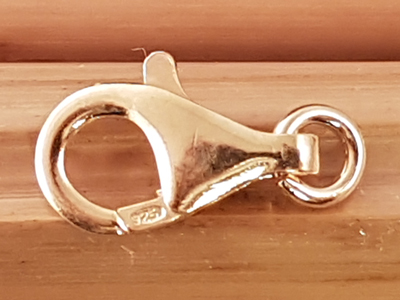 clasp 16mm silver goldplated