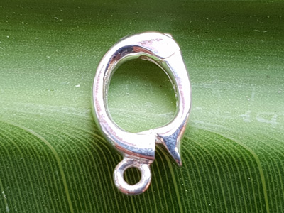 clasp 8x13mm silver