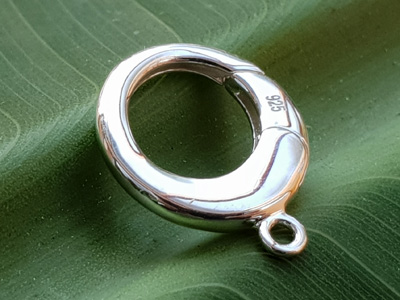 clasp 13mm silver