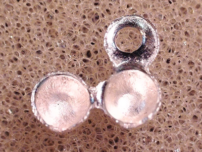 calotte 3mm (2 pcs), silver