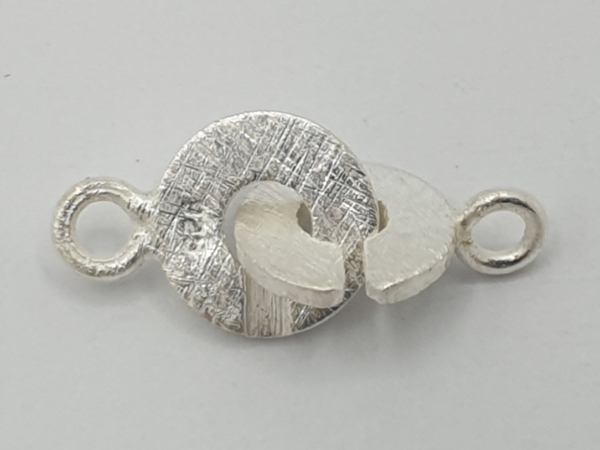 clasp 10x22mm silver