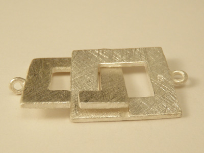 clasp 21x40mm silver