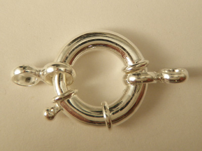 clasp 20mm silver