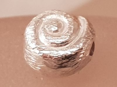 Zwischenteil, Schnecke 6mm, Silber