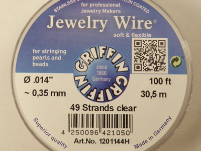 Jewelry Wire 0.35mm/30.5m/49str