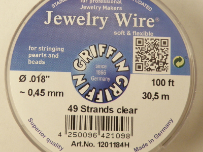 Jewelry Wire 0.45mm/30.5m/49str