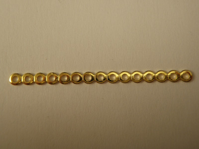 separator 15-eye, brass gold plated